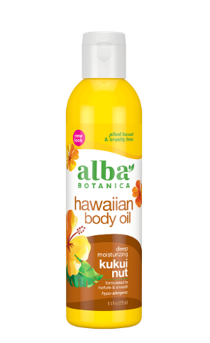 Alba Botanica Hawaiian Kukui Nut Organic Body Oil 250ml