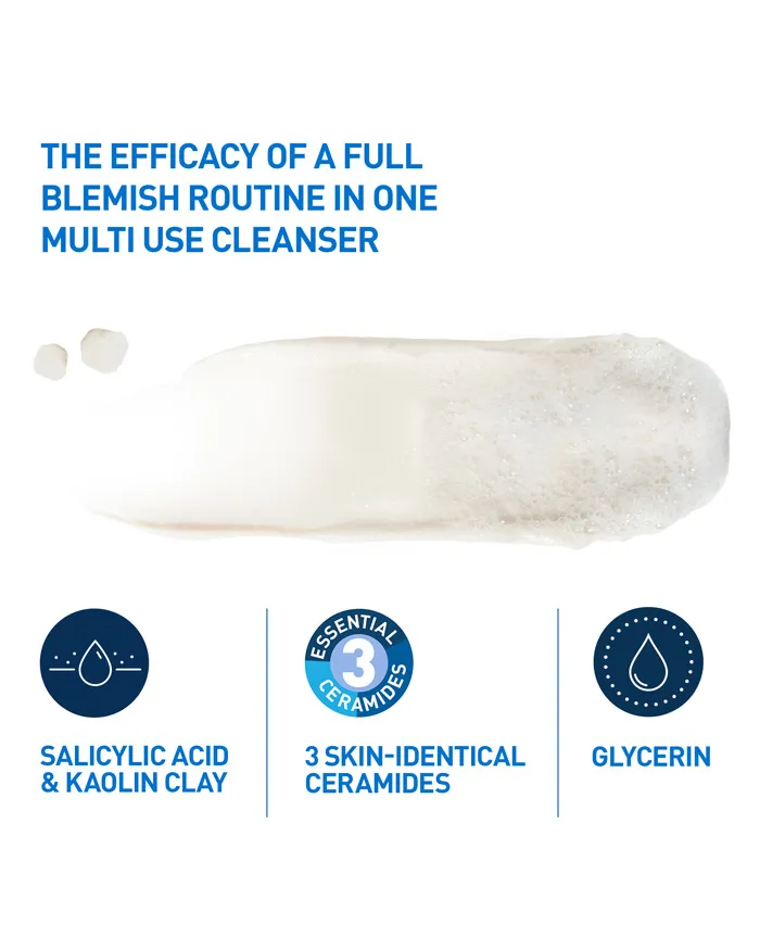 CeraVe Blemish Clay-to-Foam Cleanser 118ml