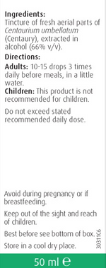 A. Vogel Centaurium Drops 50ml