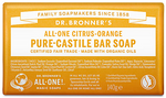 Dr.Bronner's Citrus-Orange Pure-Castille Soap Bar 140g