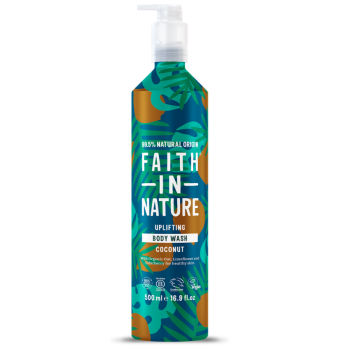 Faith in Nature Coconut Body Wash - 500ml Metal