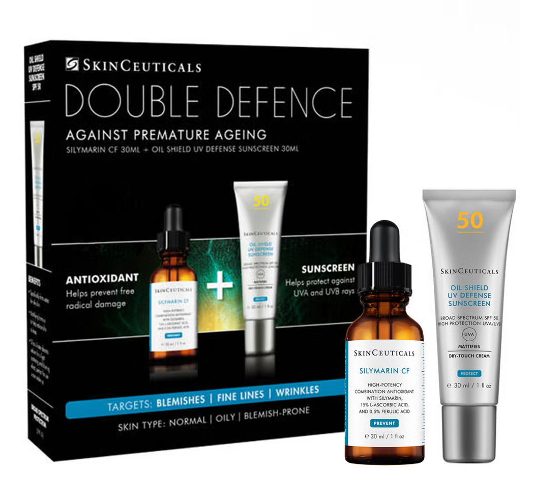 SkinCeuticals Double Defence Silymarin and Oil Shield UV Kit (Worth £221)