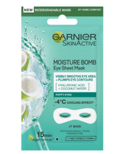 Garnier Moisture Bomb Hyaluronic Acid & Coconut Water Eye Sheet Mask