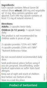 A.Vogel Wheat Germ Oil 120 Capsules