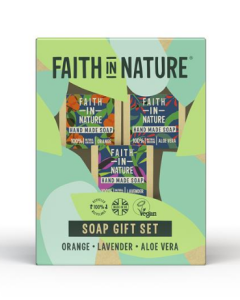 Faith in Nature Soap Box Gift Set 300g