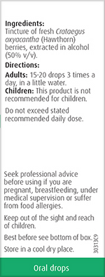 A.Vogel Hawthorn (Crataegus) Oral Drops 50ml