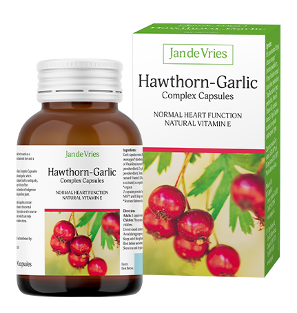 Jan de Vries Hawthorn-Garlic Complex 90 Capsules