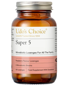 Udo's Choice Super 5's Microbiotics 60 Lozenges