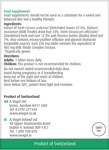 A.Vogel Milk Thistle Complex 60 Tablets