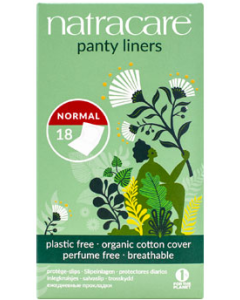 Natracare Natural Panty Liners Normal Wrapped 18's