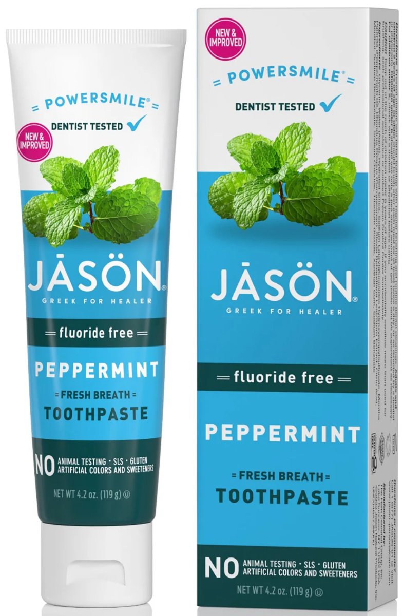 Jason Powersmile Peppermint Fresh Breath Fluoride Free Toothpaste 119g