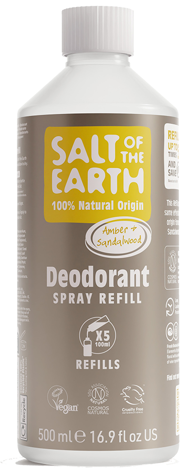 Salt Of The Earth Amber & Sandalwood Deodorant Spray