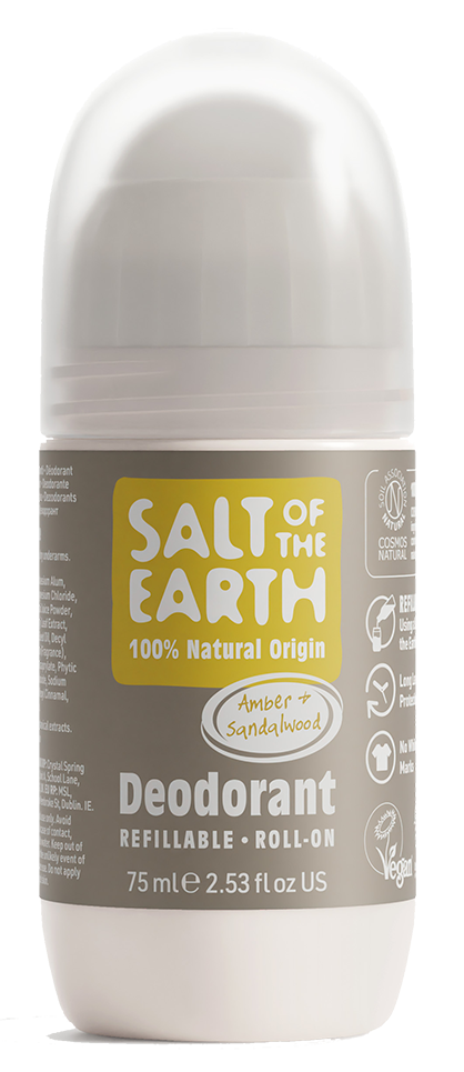 Salt of the Earth Amber & Sandalwood Natural Deodorant Roll-on