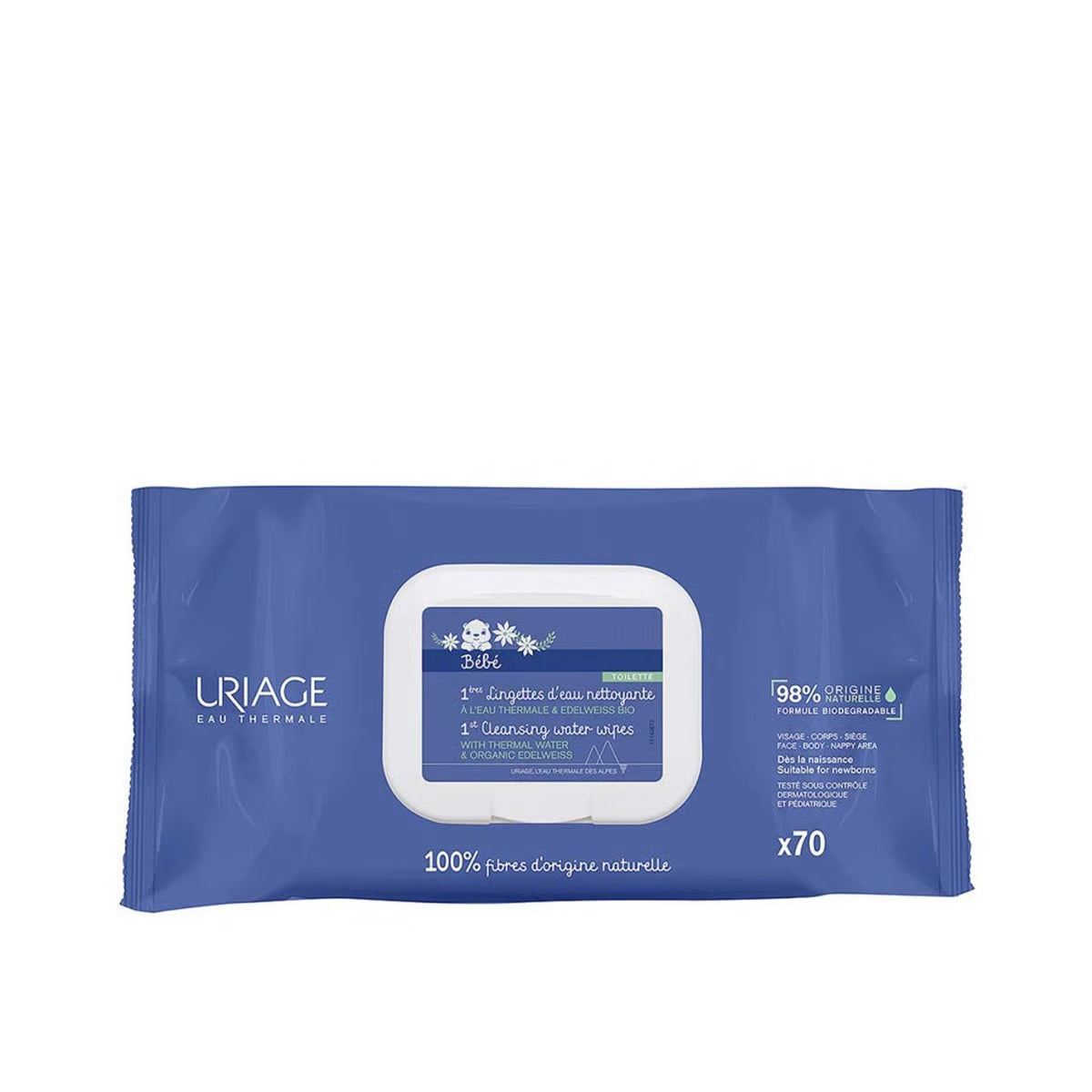 Uriage Baby 1st Cleansing Water Wipes X70