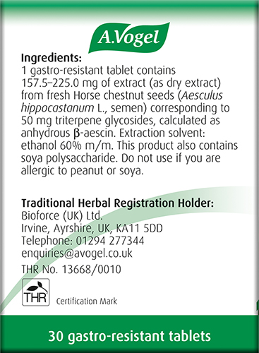 A. Vogel Venaforce Horse Chestnut Tablets for Varicose Veins