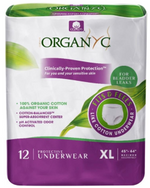 Organyc Protective Underwear For Bladder Leaks XL 12 Pack