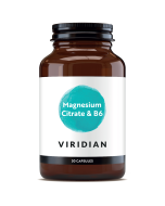 Viridian Magnesium Citrate with Vitamin B6 Veg Caps 30caps 