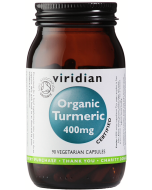 Viridian Organic Turmeric 400mg Veg Caps 90caps 