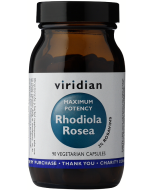 Viridian Maximum Potency Rhodiola Rosea Root Veg Caps 90caps 