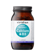 Viridian High Potency Calcium & D3 Veg Caps 90caps 