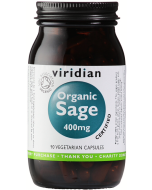Viridian Organic Sage 400mg Veg Caps 90caps 