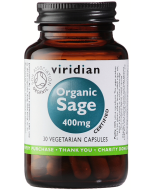 Viridian Organic Sage 400mg Veg Caps 30caps 