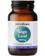 Viridian Sage Extract 600mg Veg Caps 30caps 