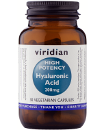 Viridian High Potency Hyaluronic Acid 200mg Veg Caps 30caps 