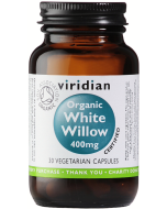 Viridian Organic White Willow 400mg Veg Caps 30caps 