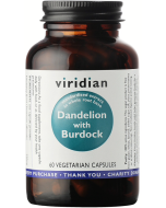 Viridian Dandelion with Burdock Veg Caps 60caps 