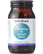 Viridian L-Theanine and Lemon Balm Veg Caps 90caps 