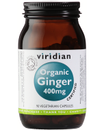 Viridian Organic Ginger Root 400mg Veg Caps 90caps 