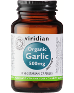 Viridian Organic Garlic 500mg Veg Caps 30caps 