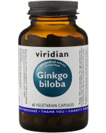 Viridian Ginkgo Biloba Leaf Extract Veg Caps 60caps 