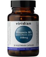 Viridian Vitamin B5 350mg Veg Caps 30caps 