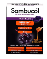 Sambucol Pastilles Immuno Forte Vitamin C and Zinc with Honey 20 Pastilles 