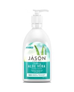 Jason Aloe Vera Satin Soap with pump for Face and Hands 473ml