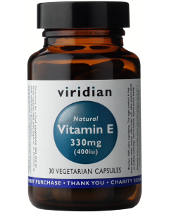 Viridian Natural Vitamin E 400iu Veg Caps 30caps 