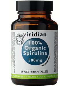 Viridian Organic Spirulina 500mg tablets 60tabs