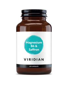 Viridian Magnesium, B6 and Saffron Veg Caps 60caps 
