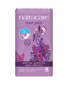 Natracare Super Natural Maxi Pads 12's