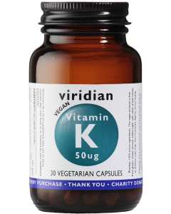 Viridian Vitamin K 50ug Veg Caps 30caps 