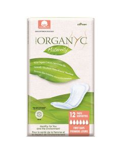 Organyc Organic Cotton First Day Maternity Pads - pack of 12