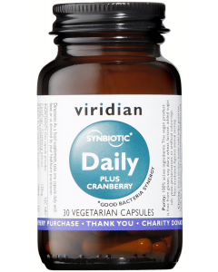 Viridian Synerbio Daily Plus Cranberry Veg Caps 30caps