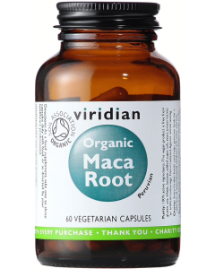 Viridian Organic Maca Root 500mg Veg Caps 60caps 