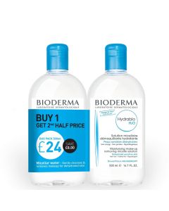 Bioderma Hydrabio H2O 2 x 500ml Special Offer
