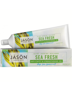 Jason Sea Fresh Anti-Cavity & Strengthening with Fluoride Sea Spearmint Gel Toothpaste 170g