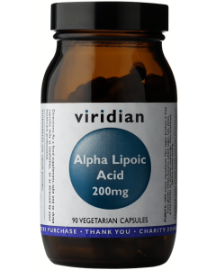 Viridian Alpha Lipoic Acid 200mg Veg Caps 90caps 
