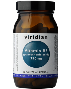 Viridian Vitamin B5 350mg Veg Caps 90caps 