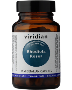 Viridian Rhodiola Rosea Root Veg Caps 30caps 